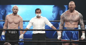 Steven Ward vs hafthor bjornsson boxing match